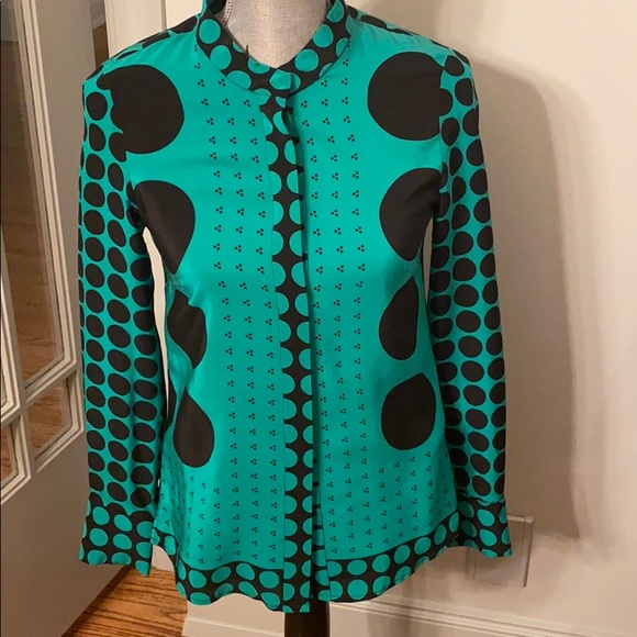 Silk blend contemporary blouse - Picture 1 of 2